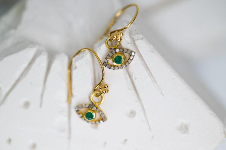 Boucles d'oreilles Green Eyes