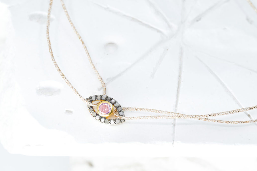 Bracelet cordon Pink Eyes